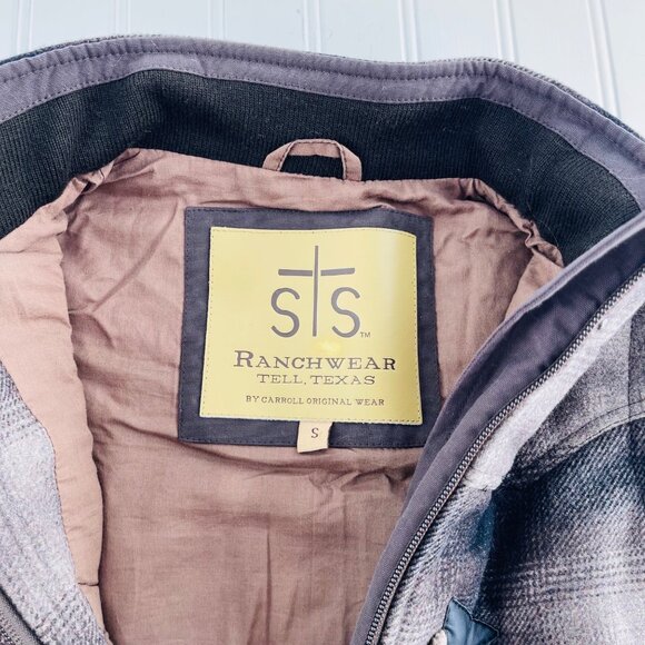 STS Ranchwear Plaid Vest With Toggle Closures & Pockets Women's size Small - Picture 2 of 6